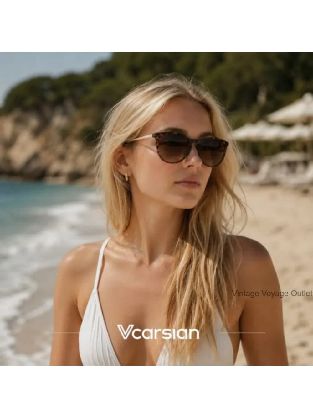 Polarized Round Sunglasses Women Men UV Protection Metal Frame Retro